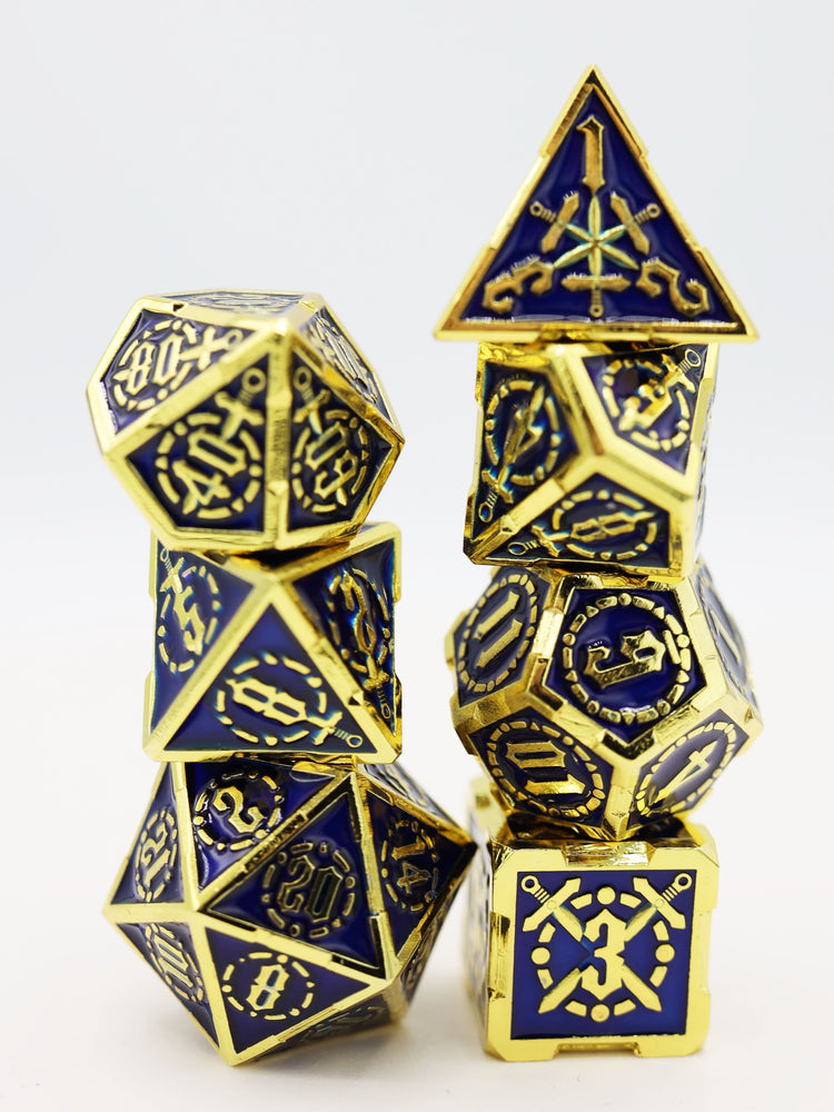 Crossed Swords: Deep Sea Sword - Metal RPG Dice Set (ONLINE ORDER ONLY)