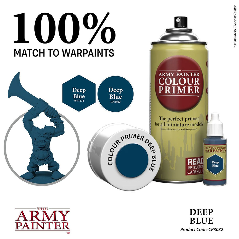 Army Painter Colour Primer: Deep Blue (ONLINE ORDER ONLY)
