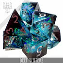 Deep Waters (Handmade) - 7 Dice Set (ONLINE ORDER ONLY)