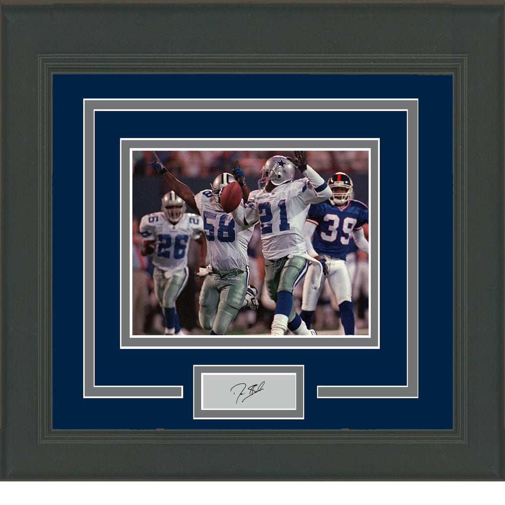 Framed Deion Sanders Facsimile Laser Engraved Signature Auto Dallas Cowboys 11x14 Football Photo (ONLINE ORDER ONLY)