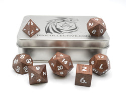Deku Seed- 7 Piece DnD Dice Set | Wood RPG Gaming Dice (ONLINE ORDER ONLY)