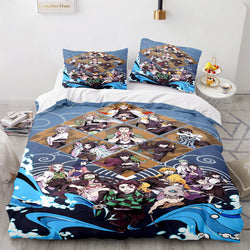 Demon Slayer Cosplay Bedding Set Quilt Covers Without Filler (Online Order Only)