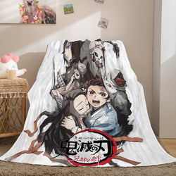 Demon Slayer Cosplay Flannel Fleece Throw Blanket (Online Order Only)