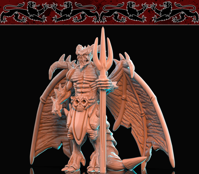 3D Printed Nafarrate Demon Bestiary Creatures Volume 1 28mm 32mm D&D (Online Only)