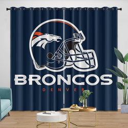 Denver Broncos Curtains Blackout Window Drapes Room Decoration (Online Order Only)