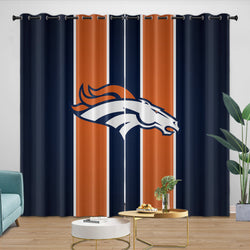 Denver Broncos Curtains Blackout Window Drapes Room Decoration (Online Order Only)