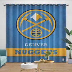 Denver Nuggets Curtains Blackout Window Drapes Room Decoration (Online Order Only)
