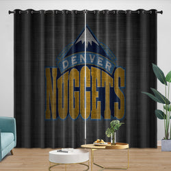 Denver Nuggets Curtains Blackout Window Drapes Room Decoration (Online Order Only)