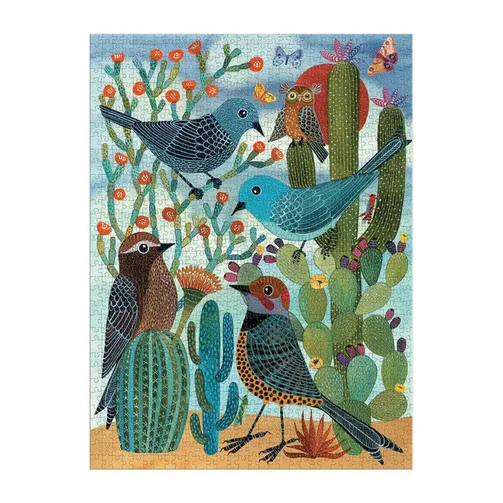 Desert Avian Friends 1000 Piece Jigsaw Puzzle Galison New (ONLINE ORDER ONLY)