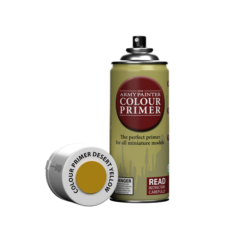 Army Painter Colour Primer: Desert Yellow (ONLINE ORDER ONLY)