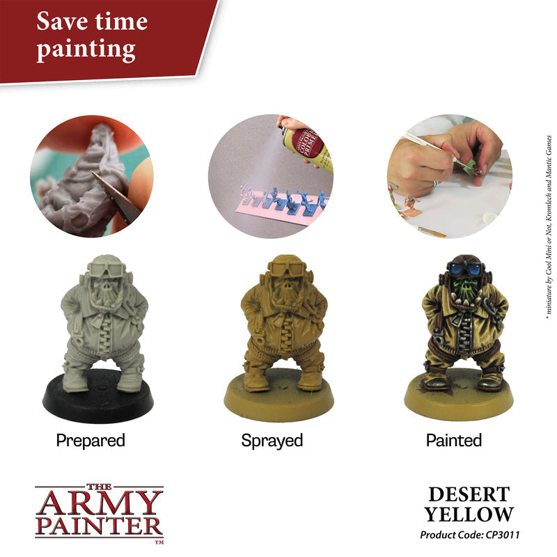 Army Painter Colour Primer: Desert Yellow (ONLINE ORDER ONLY)