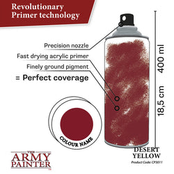 Army Painter Colour Primer: Desert Yellow (ONLINE ORDER ONLY)