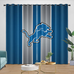 Detroit Lions Curtains Blackout Window Drapes (ONLINE ORDER ONLY)