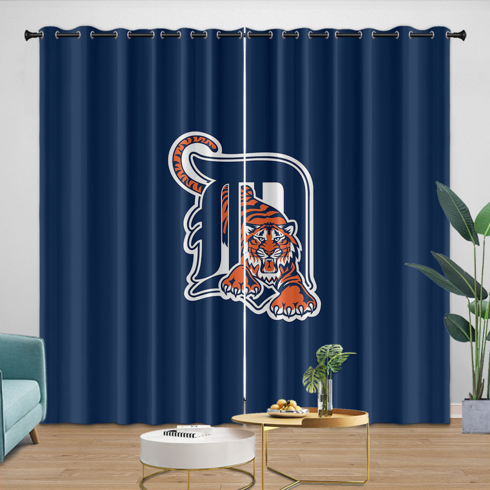 Detroit Tigers Curtains Blackout Window Drapes Room Decoration (Online Order Only)