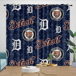 Detroit Tigers Curtains Blackout Window Drapes Room Decoration (Online Order Only)