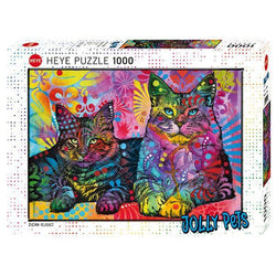 Devoted 2 Cats Jolly Pets 1000 Piece Jigsaw Puzzle Heye (ONLINE ORDER ONLY)