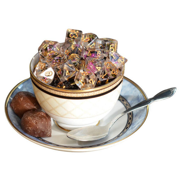 Dice: Pink Tea-Infused (7) (ONLINE ORDER ONLY)