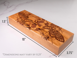 Death Head Moth | Engraved Dual Hex Dice Vault (ONLINE ORDER ONLY)