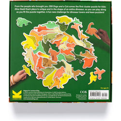 Dino Dash 50 Shaped Piece Cluster Jigsaw Puzzle Laurence King (ONLINE ORDER ONLY)