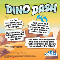 Dino Dash Card Game - Be Quick or Be Extinct - Outset (ONLINE ORDER ONLY)