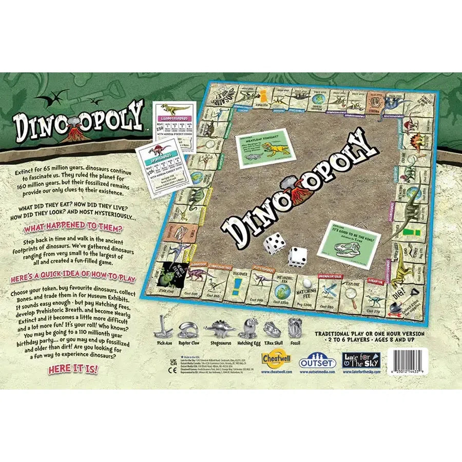 Dino-Opoly Board Game Outset (ONLINE ORDER ONLY)