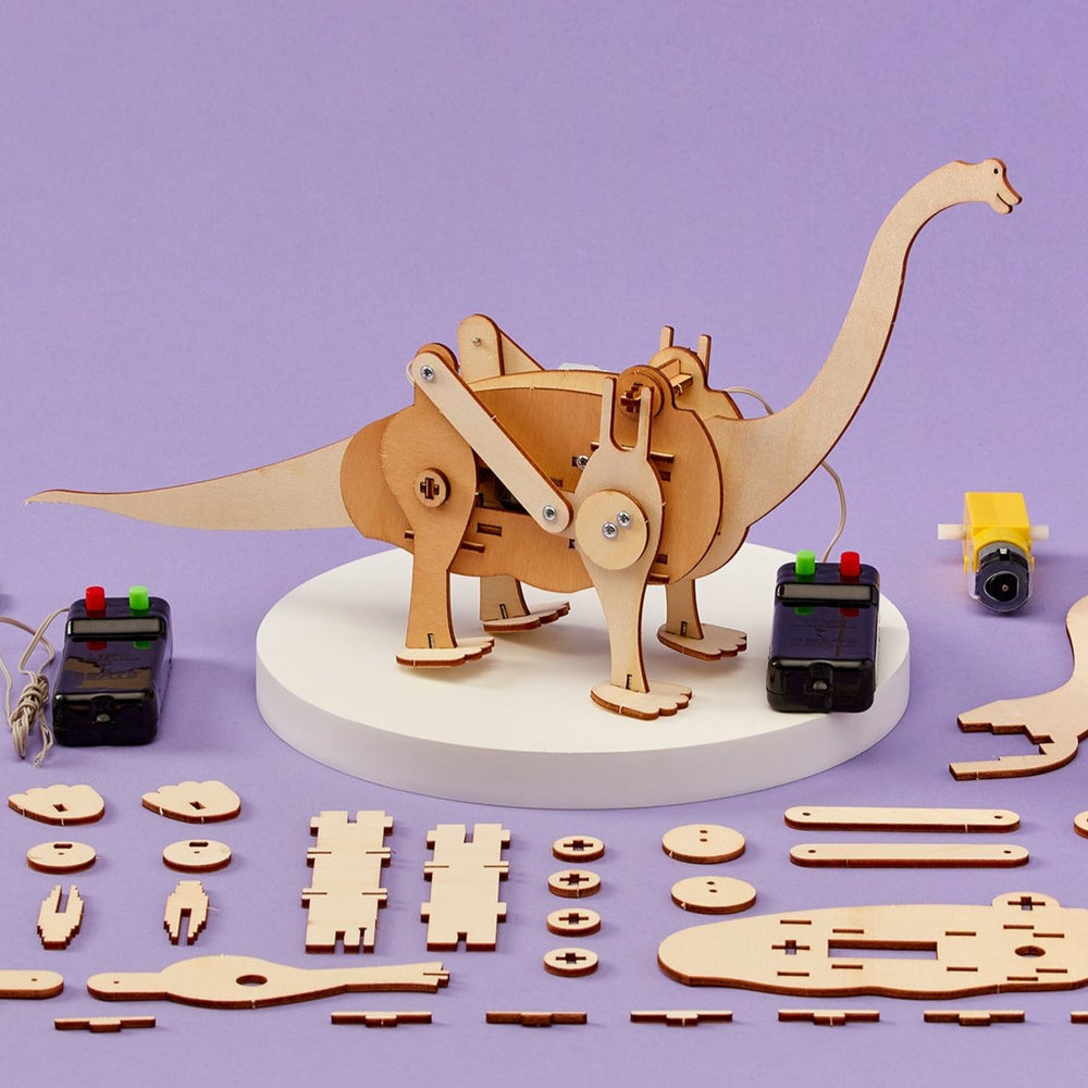 Dinosaur Robot Brachiosaurus DIY Kit, Educational STEM Toy (ONLINE ORDER ONLY)