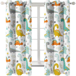 Dinosaur Curtains Blackout Window Treatments Drapes Room Decoration (Online Order Only)