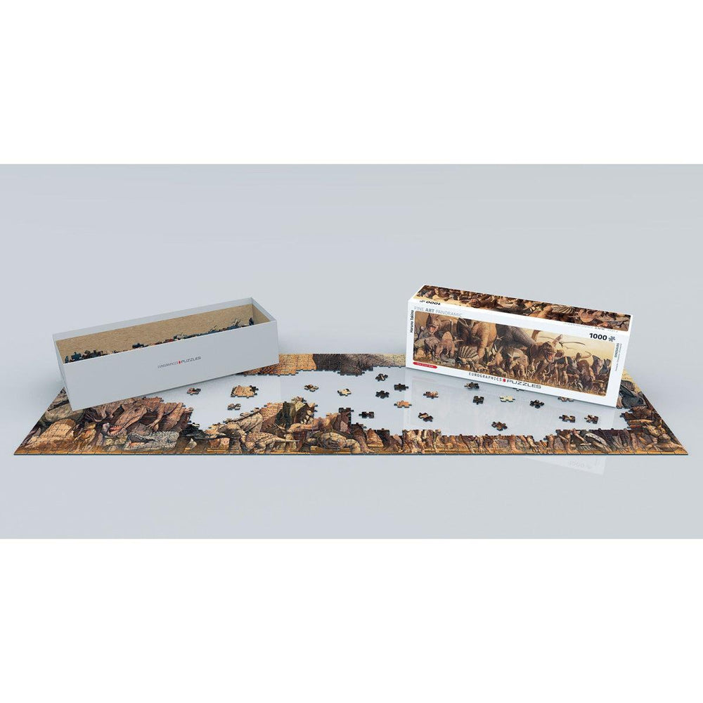 Dinosaurs 1000 Piece Panoramic Jigsaw Puzzle Eurographics (ONLINE ORDER ONLY)