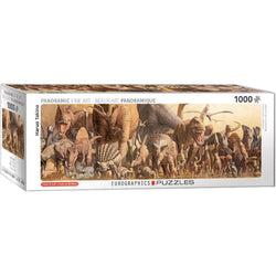 Dinosaurs 1000 Piece Panoramic Jigsaw Puzzle Eurographics (ONLINE ORDER ONLY)
