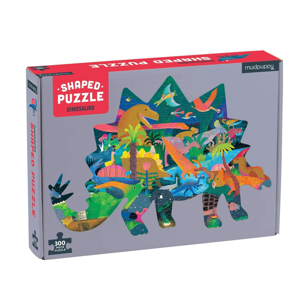 Dinosaurs 300 Piece Shaped Jigsaw Puzzle Mudpuppy (ONLINE ORDER ONLY)