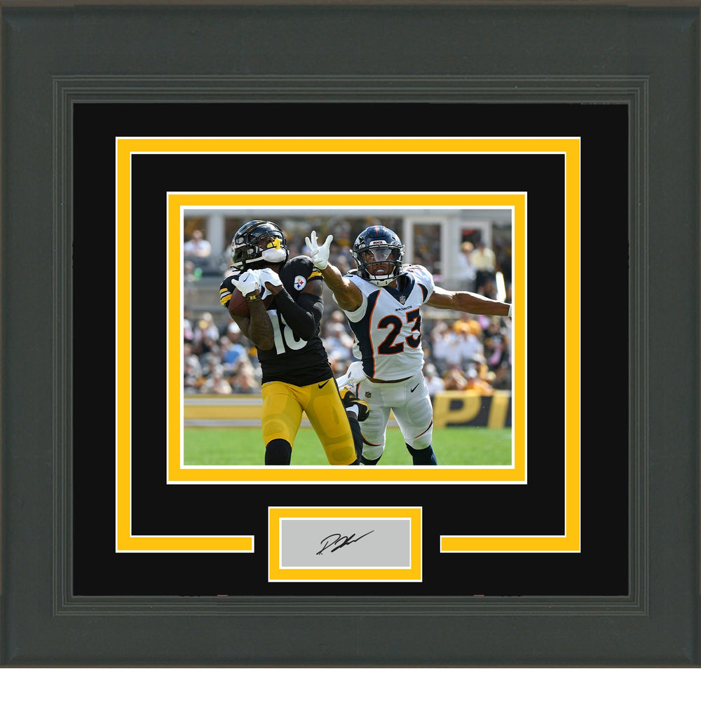 Framed Diontae Johnson Facsimile Laser Engraved Signature Auto Pittsburgh Steelers 11x14 Football Photo (ONLINE ORDER ONLY)