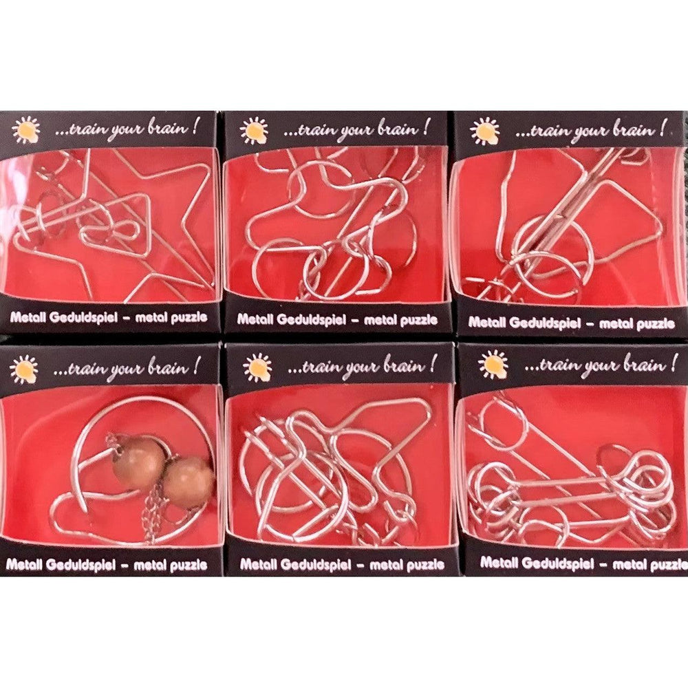 Disentanglement Mini Wire Puzzle 6 Piece Set Fridolin (ONLINE ORDER ONLY)