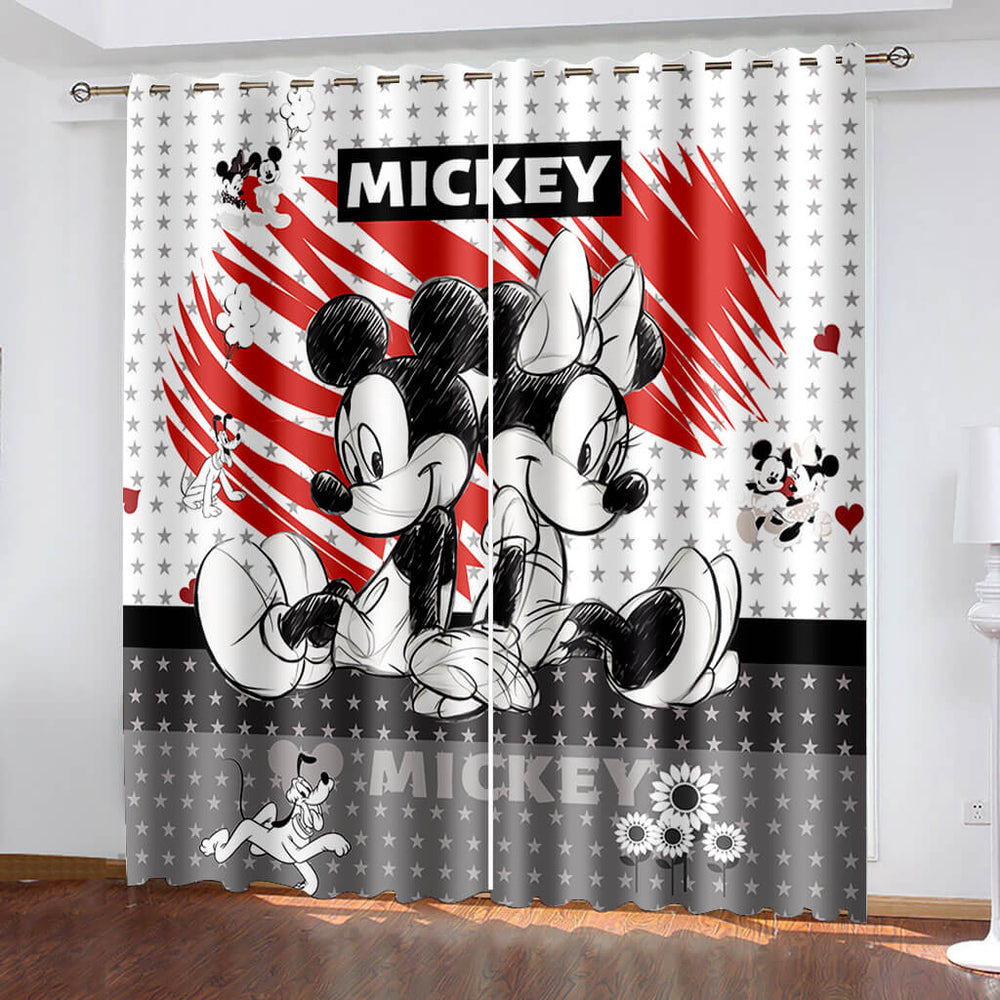 Disney Mickey Mouse Curtains Blackout Window Drapes (Online Order Only)