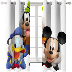 Disney Mickey Mouse Curtains Cosplay Blackout Window Treatments Drapes (Online Order Only)