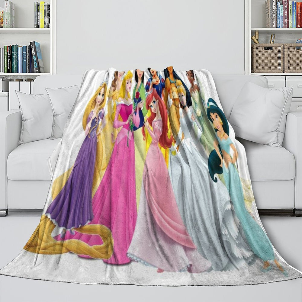 Disney Princess Pattern Blanket Flannel Throw Kids Room Decoration (ONLINE ORDER ONLY)