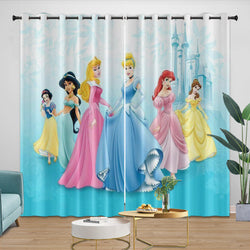 Disney Princess Pattern Curtains Blackout Kids Room Window Drapes (ONLINE ORDER ONLY)