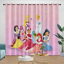 Disney Princess Pattern Curtains Blackout Kids Room Window Drapes (ONLINE ORDER ONLY)