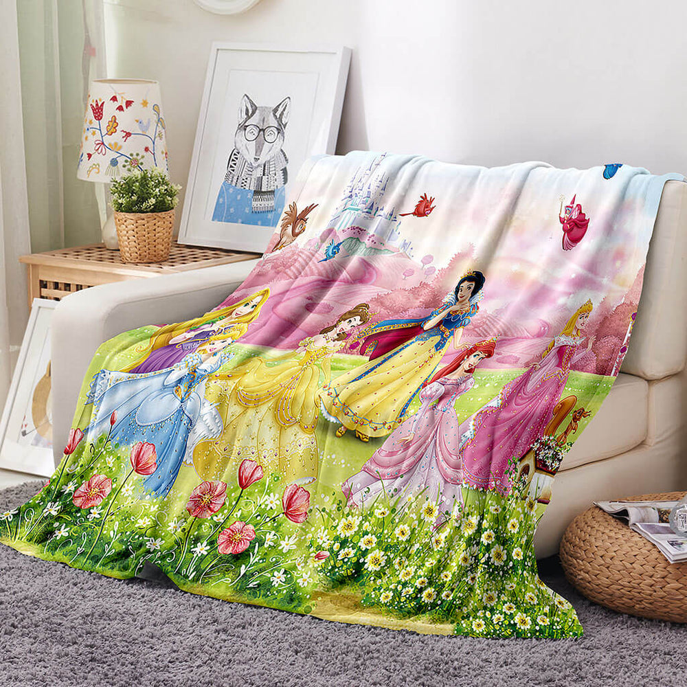 Disney Princess Snow White Blanket Flannel Throw Room Decoration (Online Order Only)