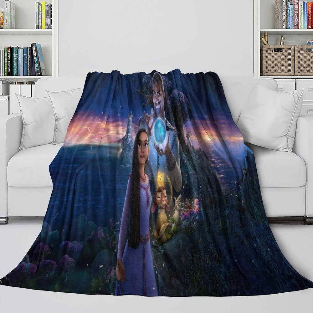Disney Wish Blanket Flannel Fleece Throw Room Decoration (Online Order Only)