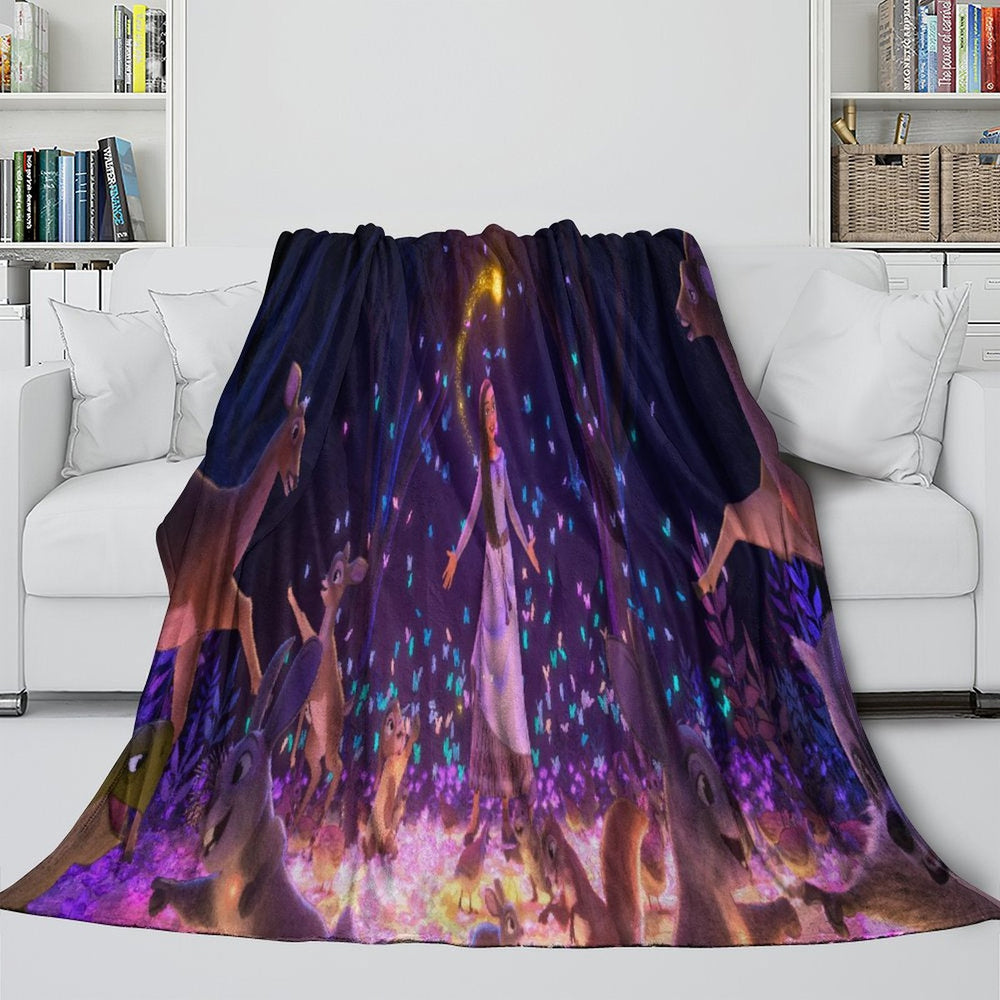Disney Wish Blanket Flannel Fleece Throw Room Decoration (Online Order Only)