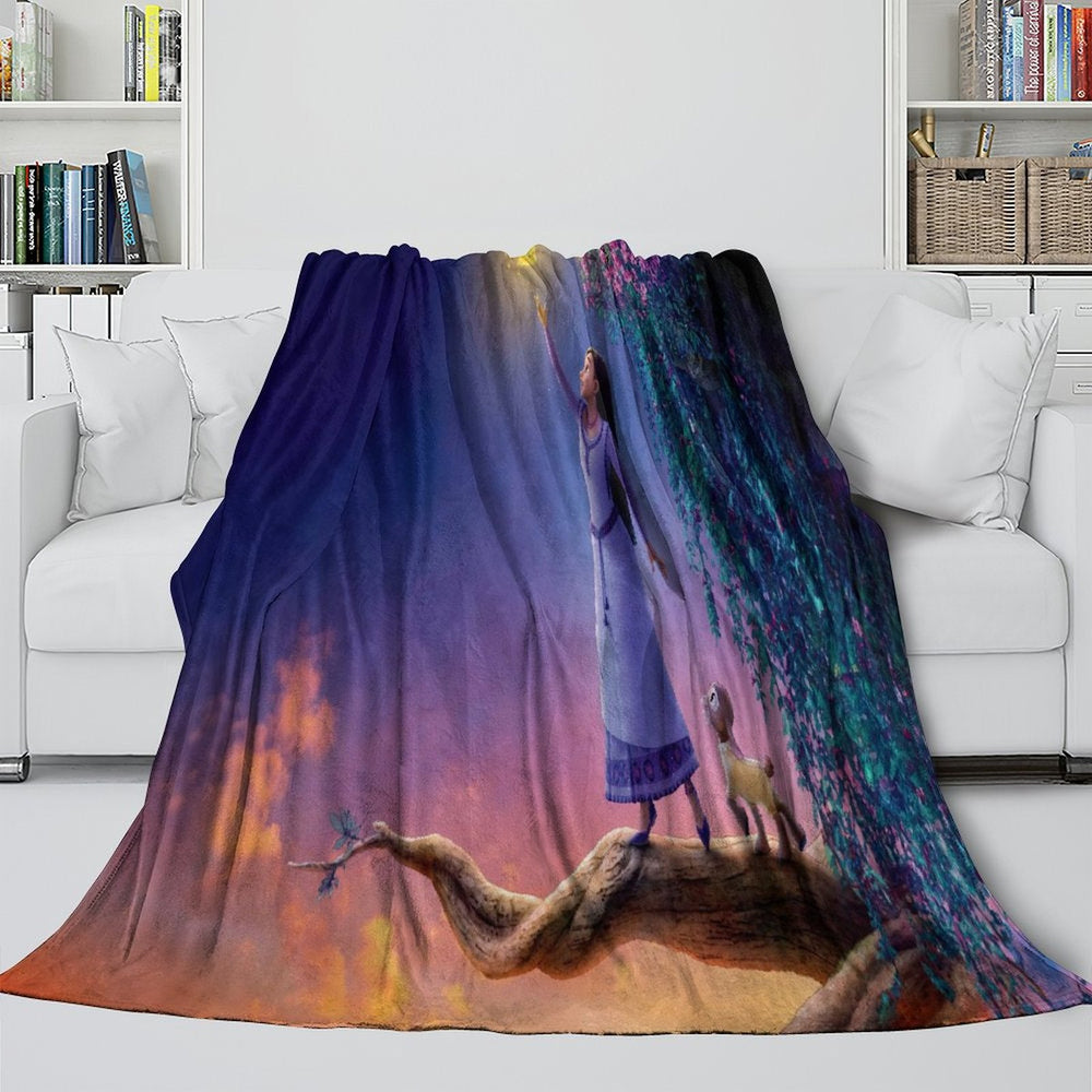 Disney Wish Blanket Flannel Fleece Throw Room Decoration (Online Order Only)