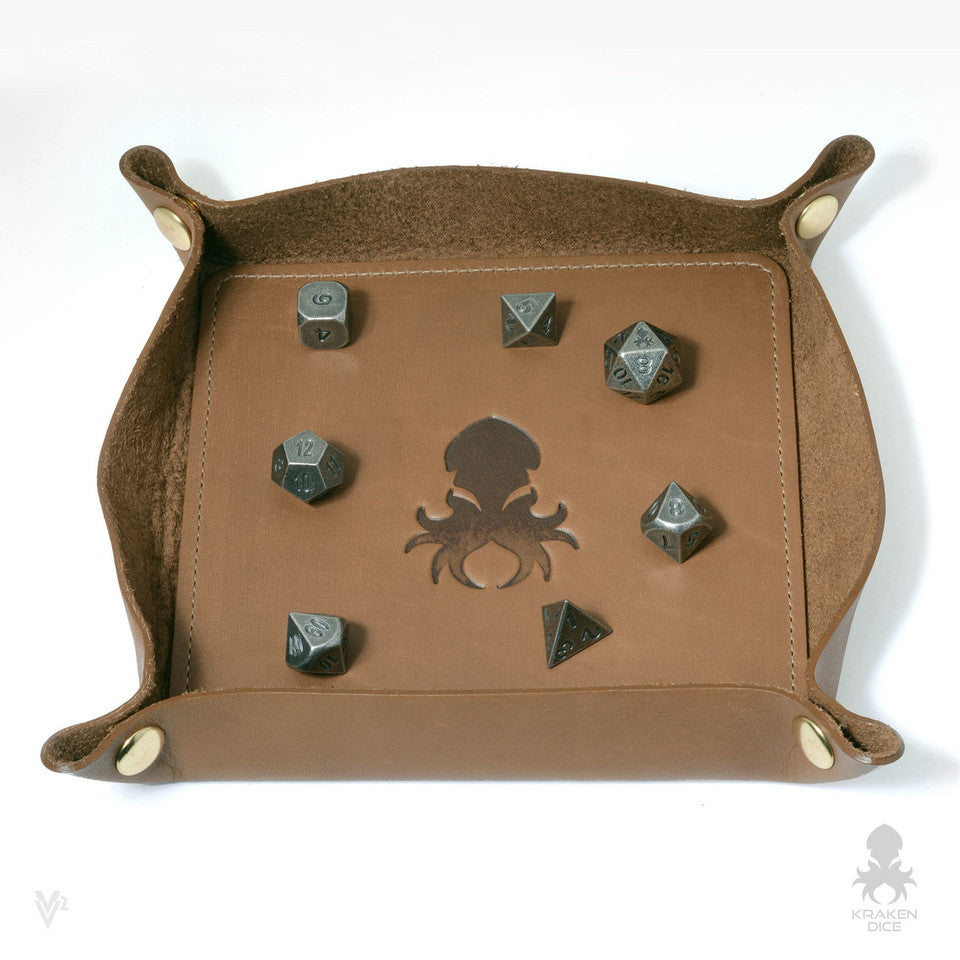 Kraken Dice Leather Dice Tray (ONLINE ORDER ONLY)