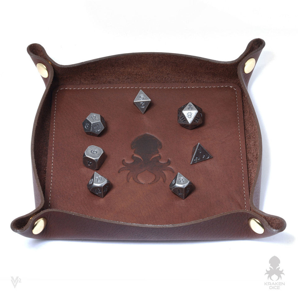 Kraken Dice Leather Dice Tray (ONLINE ORDER ONLY)
