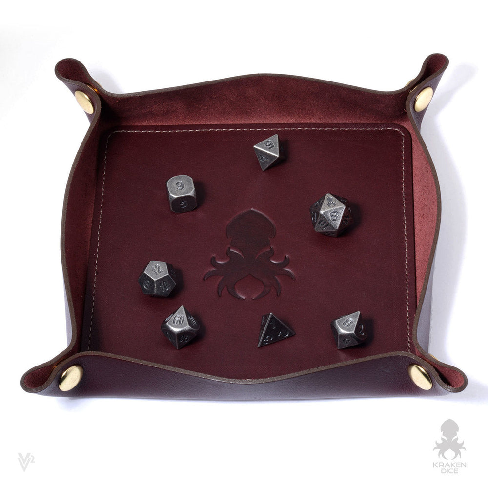 Kraken Dice Leather Dice Tray (ONLINE ORDER ONLY)