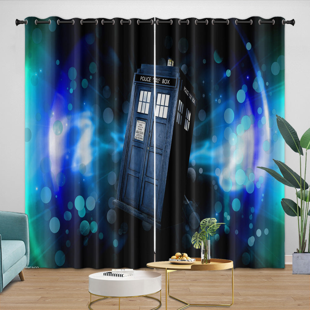 Doctor Who Curtains Blackout Window Drapes Room Decoration (Online Order Only)