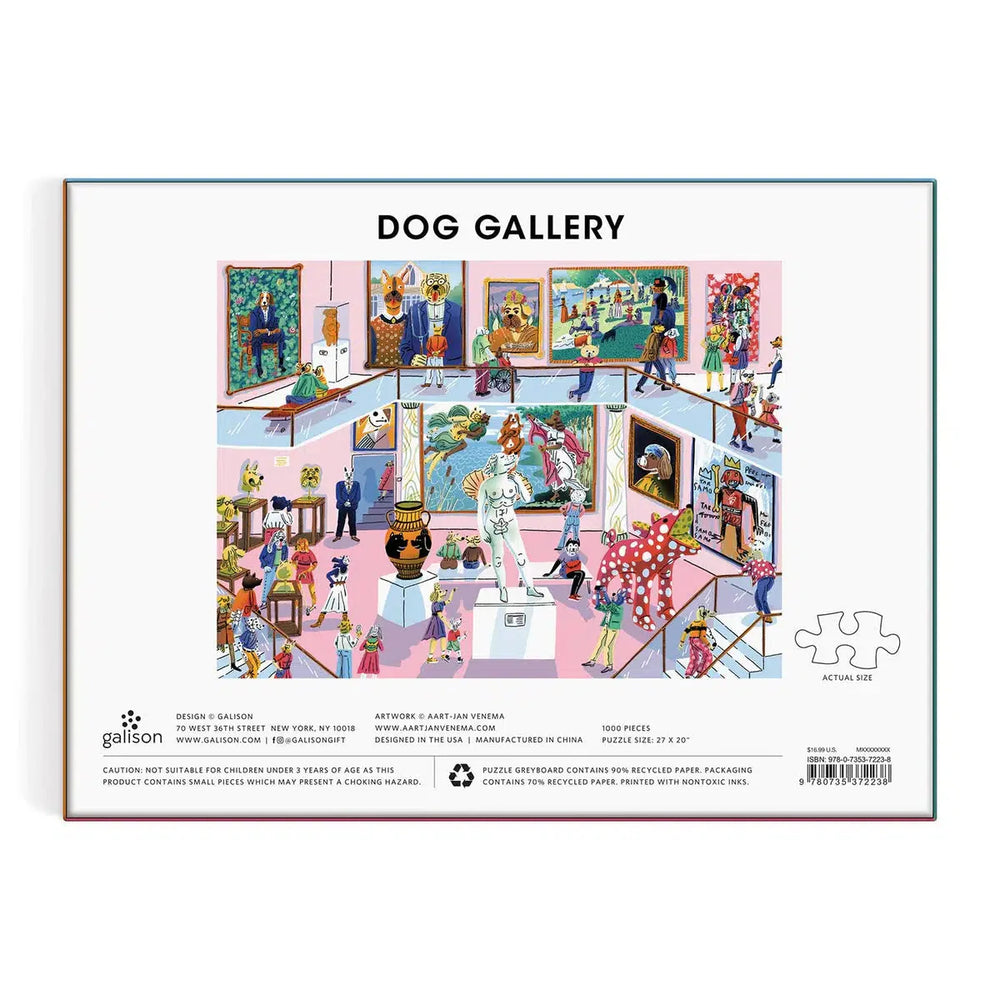 Dog Gallery 1000 Piece Jigsaw Puzzle Galison (ONLINE ORDER ONLY)