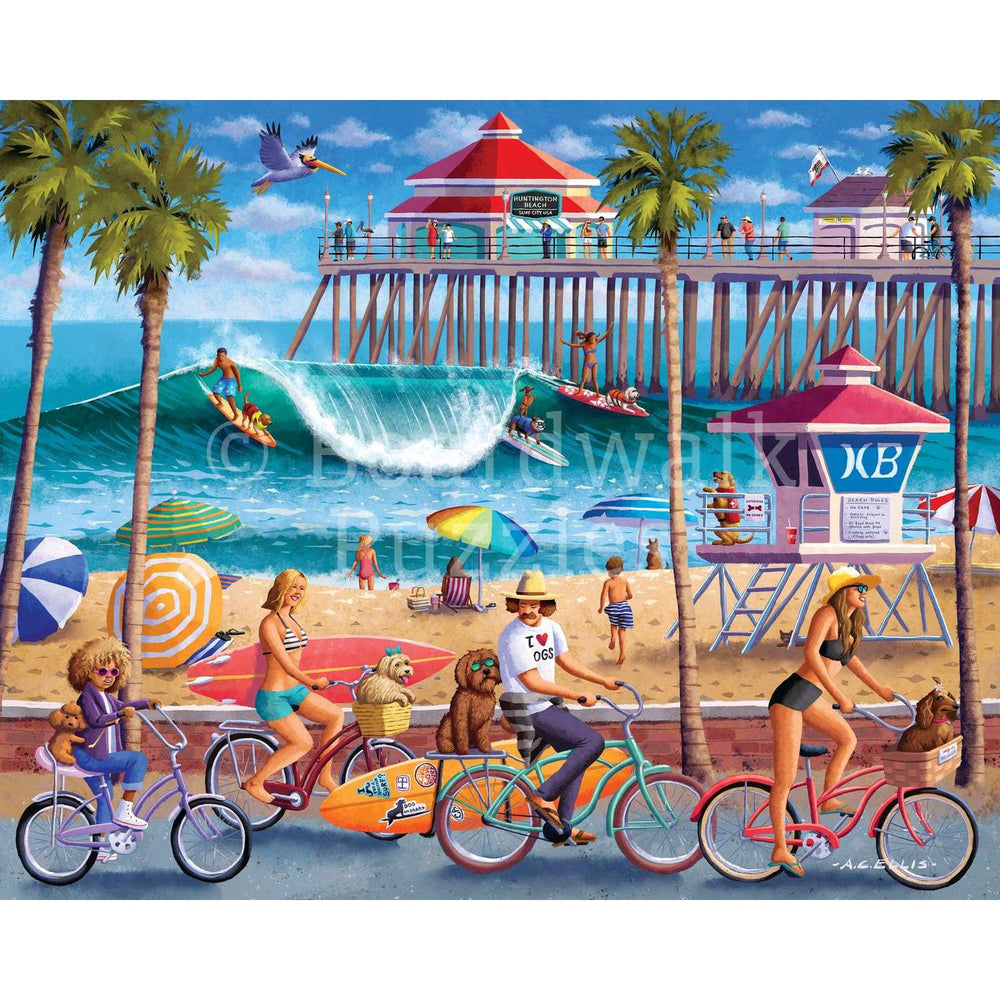 Dog Surfing 500 Piece Jigsaw Puzzle Boardwalk (ONLINE ORDER ONLY)