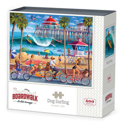 Dog Surfing 500 Piece Jigsaw Puzzle Boardwalk (ONLINE ORDER ONLY)