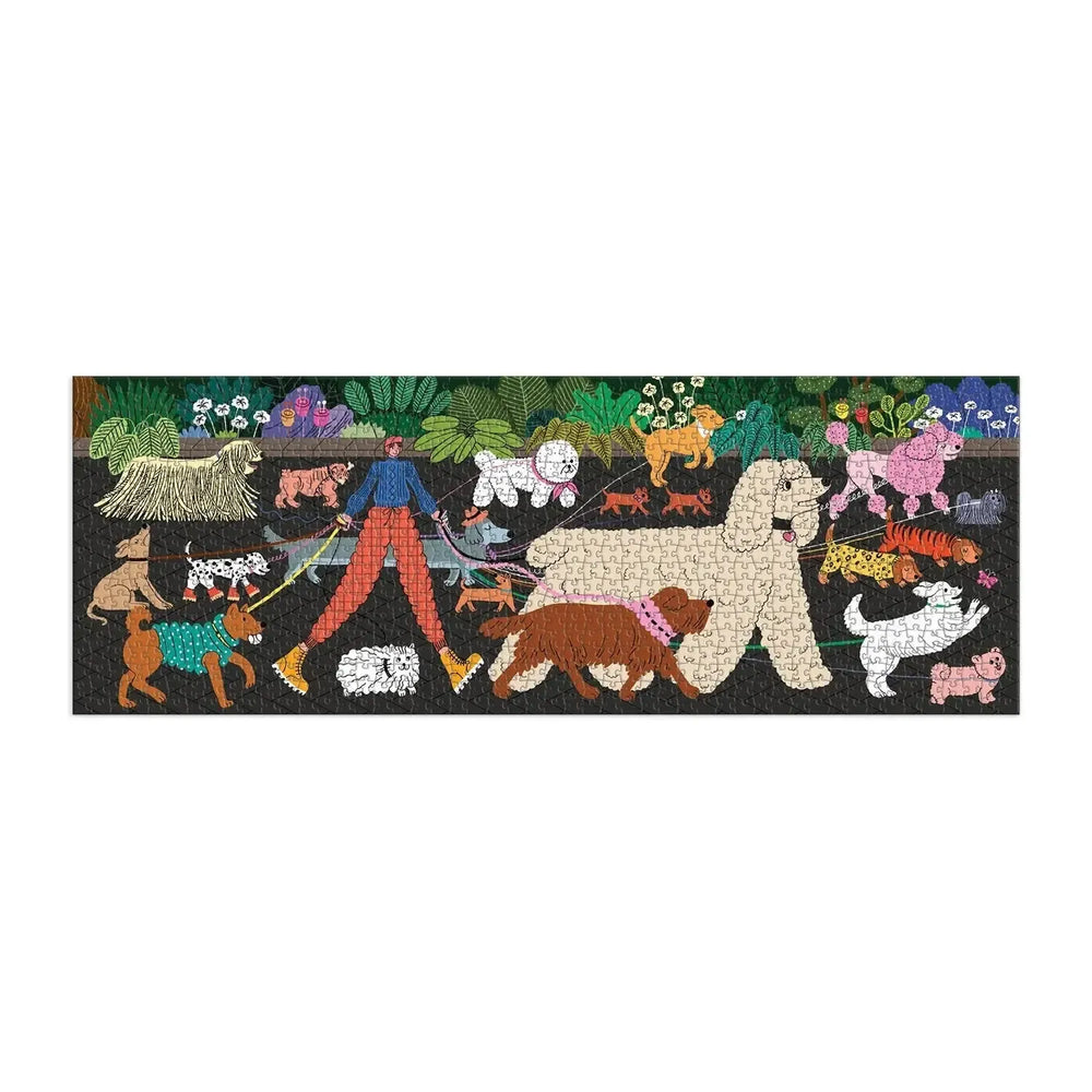 Dog Walk 1000 Piece Panoramic Jigsaw Puzzle Galison (ONLINE ORDER ONLY)