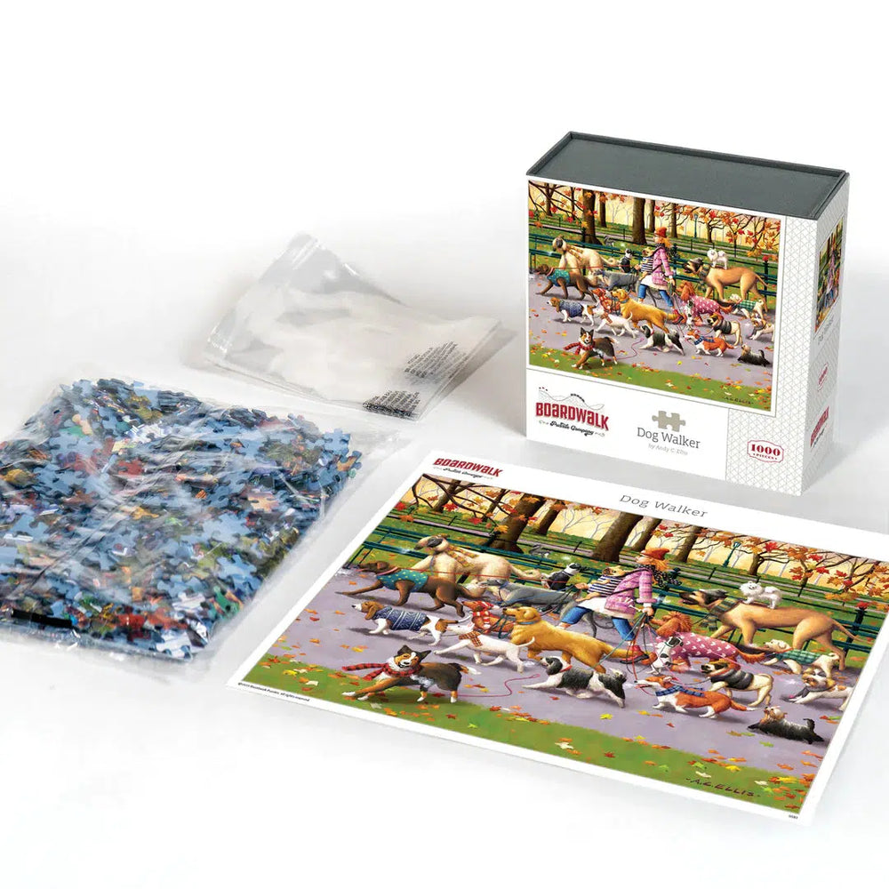 Dog Walker 1000 Piece Jigsaw Puzzle Boardwalk (ONLINE ORDER ONLY)